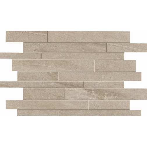 Mosaico in gres porcellanato a listelli design attuale, Sand, 29,6x43,4 cm - Comfort S, Dom Ceramiche