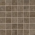 Mosaico in gres porcellanato su rete effetto tessuto, Brown, 30x30 cm - Tweed, Dom Ceramiche