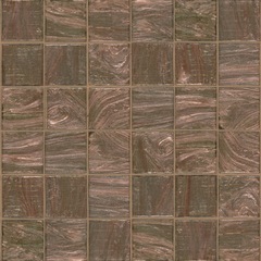 Mosaico in pasta di vetro marrone 50.10 tessere 5x5 cm con kit installazione - Gemme, Bisazza