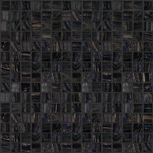 Mosaico in pasta di vetro nero 20.77 - Gemme, Bisazza