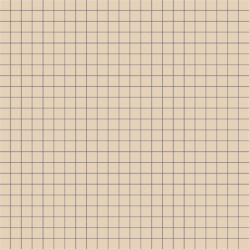 Mosaico tessere 12x12mm cipria chiaro brillante 12.22 kit installazione, Opus romano Bisazza