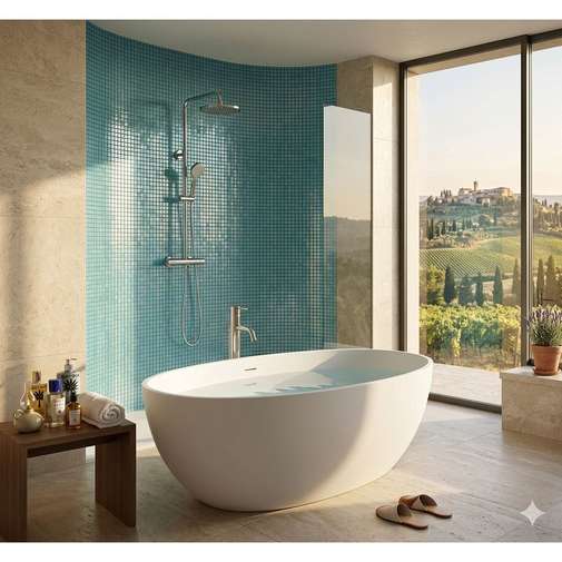 Mosaico Vetroso 32,5x32,5 cm Azzurro GA 11, Tessere 1,5x1,5 cm - Ermes