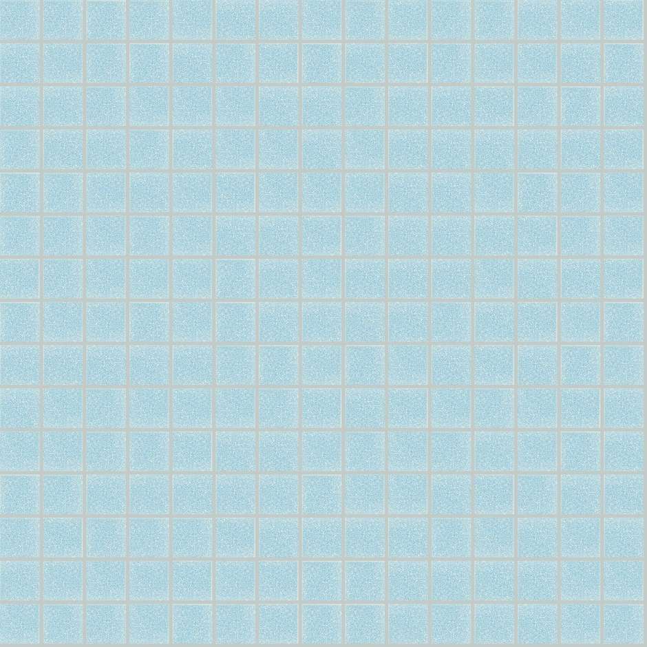 Mosaico vetroso azzurro 20.05, con kit installazione - Vetricolor 20, Bisazza