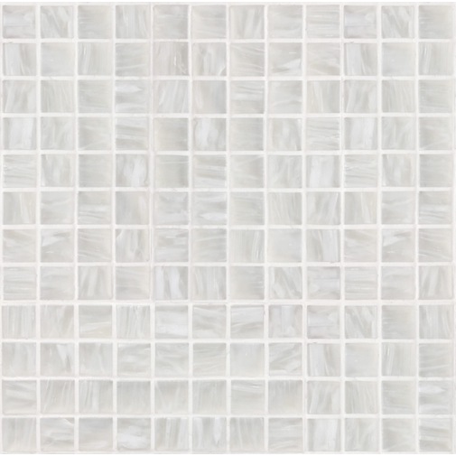 Mosaico vetroso bianco opaco tessere 2,5x2,5cm, con kit installazione OP 25.10M - Opera, Bisazza	