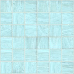 Mosaico vetroso celeste tessera 5x5 cm, con kit installazione - Smalto 50.21, Bisazza