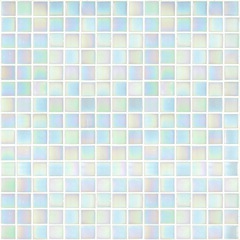 Mosaico vetroso effetto madreperla bianco GL01, con kit installazione - Gloss, Bisazza