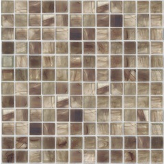 Mosaico vetroso marrone opaco, tessere 2,5x2,5 cm, OP 25.35M - Opera, Bisazza	