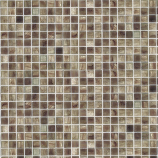 Brown glass mosaic, 1.5x1.5 cm tiles, with installation kit OP 15.35 - Opera, Bisazza