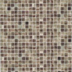 Mosaico vetroso marrone, tessere 1,5x1,5 cm, OP 15.35 - Opera, Bisazza