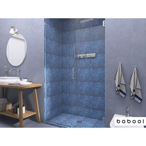 Mosaico vetroso su rete, Blu elettrico 508, 31,62x31,62 cm - Vidrepur