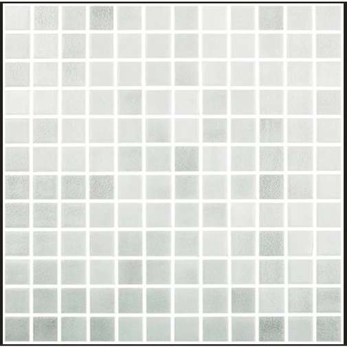 Mosaico vetroso su rete, Grigio chiaro 514, 31,62x31,62 cm - Vidrepur