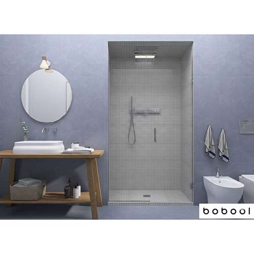 Mosaico vetroso su rete, Grigio chiaro 514, 31,62x31,62 cm - Vidrepur