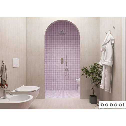 Mosaico vetroso su rete, Lilla 512 , 31,62x31,62 cm - Vidrepur