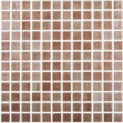 Hellery 500 Pezzi Quadrati in Vetro Mosaico Piastrelle Tessara per Artigianato 10x10mm Marrone E Giallo 