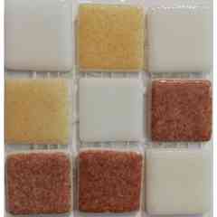 Mosaico vetroso su rete multicolore, Marrone, 31,62x31,62 cm- Vidrepur