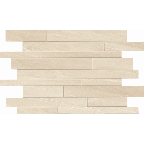 Mosaik aus Feinsteinzeugstreifen, Beige, 29,6x43,4 cm - Comfort S, Dom Ceramiche
