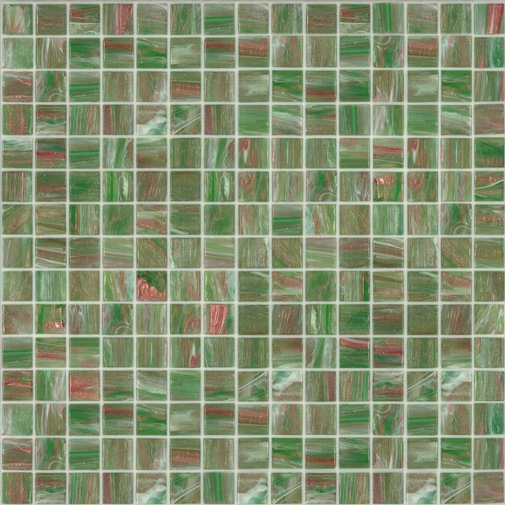 Mosaik aus grüner Glaspaste 20.27 - Edelsteine, Bisazza