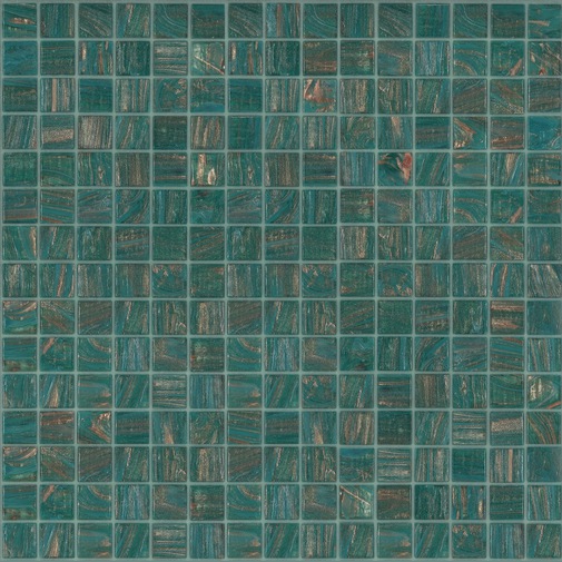 Mosaik aus grüner Glaspaste 20.67 - Edelsteine, Bisazza