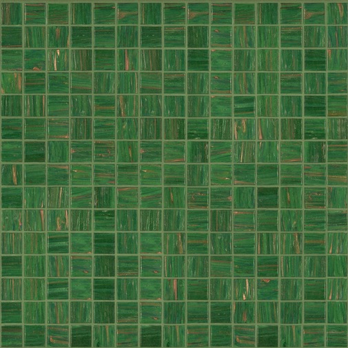 Mosaik aus grüner Glaspaste 20.68 - Edelsteine, Bisazza