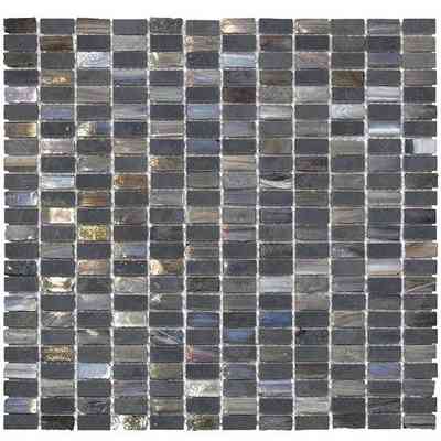 Mosaïque d'ardoises et de verre tiffany, Noir 31,8x32,2 pour carrelage mural - Tiffany Boxer