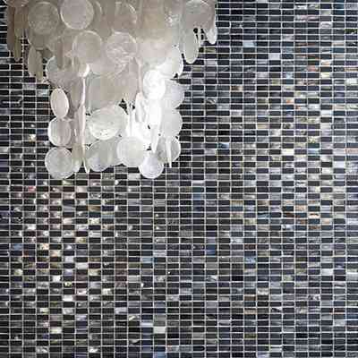 Mosaïque d'ardoises et de verre tiffany, Noir 31,8x32,2 pour carrelage mural - Tiffany Boxer