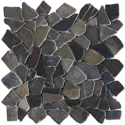 Mosaïque de marbre gris en morceaux irréguliers, Gris 30x30 cm - Danubio, Boxer