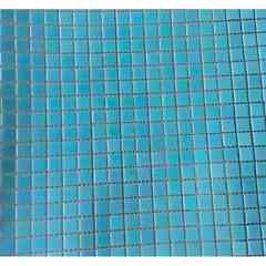 Mosaïque de verre 32,5 x 32,5 cm Bleu GA 11, Carreaux 1,5 x 1,5 cm - Ermes