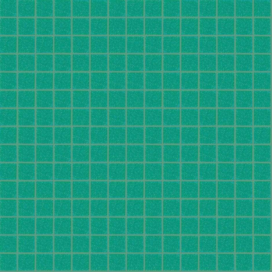 Mosaïque de verre aigue-marine 20.57, avec kit de pose - Vetricolor 20, Bisazza