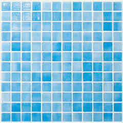 Mosaïque de verre sur résille, Azzurro 501, 31,62x31,62 cm - Vidrepur