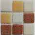 Mosaïque de verre sur résille multicolore, Marron, 31,62x31,62 cm Vidrepur