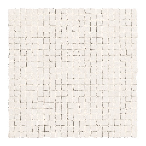 Mosaïque effet béton sur résille, Blanc, 30x30 cm - Concretus, Dom Ceramiche