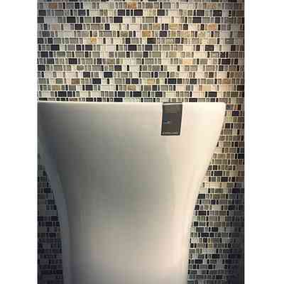 Mosaïque en ardoise et verre, pour murs, effet glace, Ice 30x30 cm - Multiglass, Boxer