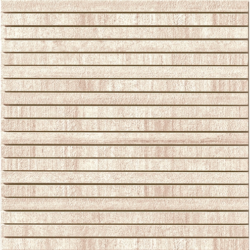 Mosaïque en grès cérame effet ciment avec bandes sur résille Beige 30x30 cm - Cemento, Casalgrande