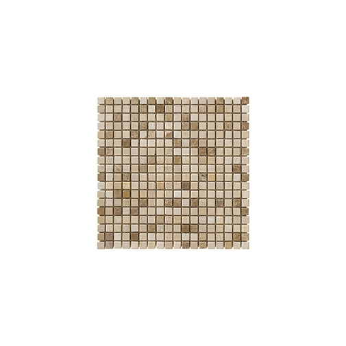 Mosaïque en marbre roulé pour murs et sols, Emperador Light Mix 30,5x30,5 cm - Jazz, Boxer
