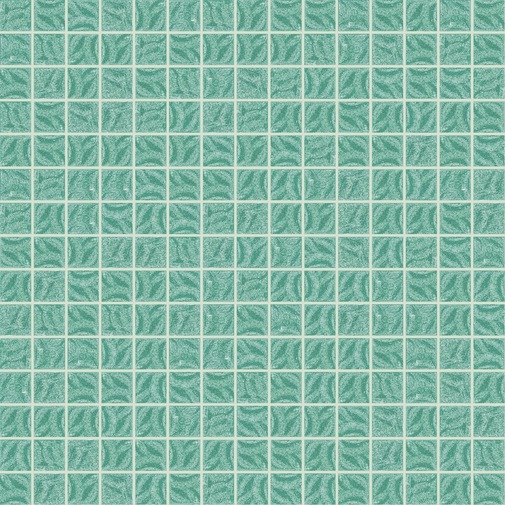 Mosaïque en pâte de verre aigue-marine FL35 avec kit de pose - Flow, Bisazza