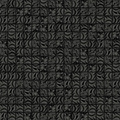 Mosaïque en pâte de verre noire FL70 avec kit de pose - Flow, Bisazza