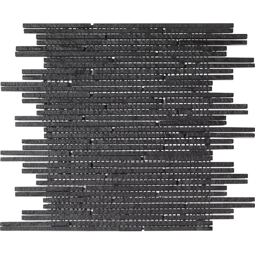 Mosaïque en quartzite résiné pour revêtement noir Noir 29,8x29,8 cm - Living, Boxer