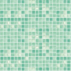 Mosaïque en verre aigue-marine, carreaux 1,5x1,5 cm, avec kit de pose OP 15.38 - Opera, Bisazza