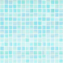 Mosaïque en verre effet nacré bleu clair GL07 avec kit de pose - Brillant, Bisazza