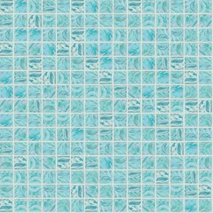 Mosaïque en verre effet nacré ondulé bleu, avec kit de pose, GW07 - Glow, Bisazza