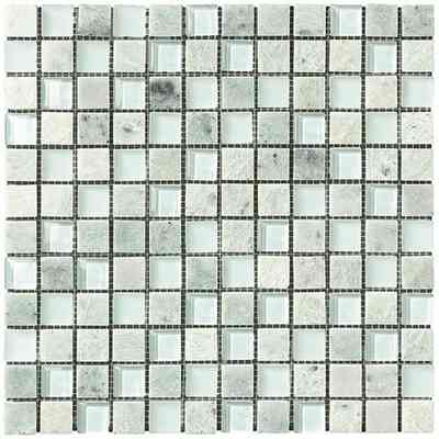 Mosaïque en verre et onyx, Acqua carrelage sol/mur 29,5x29,5 cm - Topkapi, Boxer