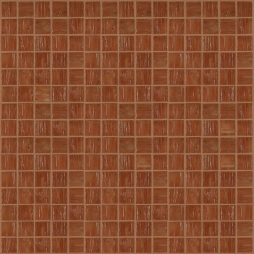 Mosaïque en verre marron 20.28 avec kit de pose - Smalto, Bisazza