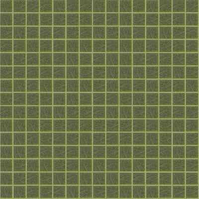 Mosaïque en verre vert 20.27, avec kit de pose - Vetricolor 20, Bisazza