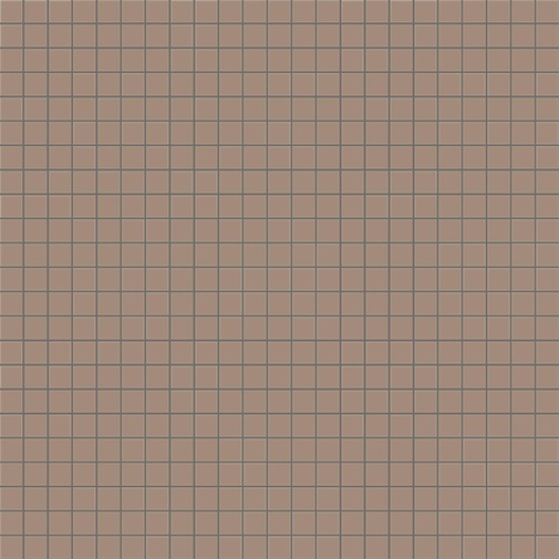 Mosaïque gris tourterelle mat 12.130M, avec kit de pose - Opus Romano, Bisazza