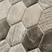 Mosaïque hexagonale en pâte de verre recyclée, pour sols et murs 30x30,2 cm Gris bois - Esa Glass Flor, Boxer
