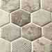 Mosaïque hexagonale en pâte de verre recyclée, pour sols et murs 30x30,2 cm Sable - Esa Glass Flor, Boxer