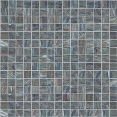 Mosaïque pâte de verre grise 20.32 avec kit de pose - Gemme, Bisazza