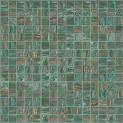 Mosaïque pâte de verre verte 20.42 avec kit de pose - Gemme, Bisazza