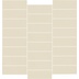 Mosaïque rectangulaire Manhattan, Beige, 33,3x33,3 cm - Comfort G, Dom Ceramiche