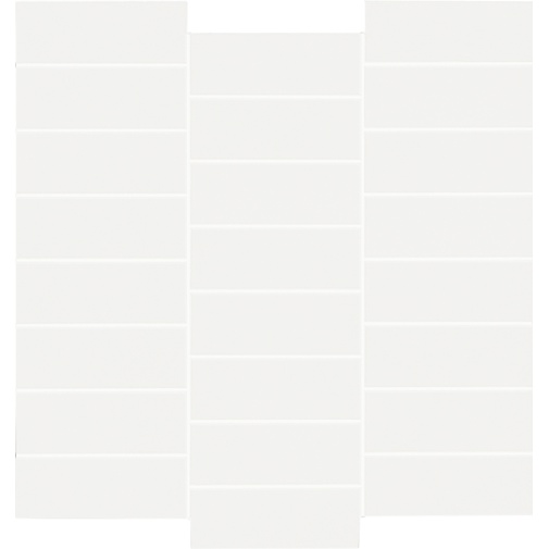 Mosaïque rectangulaire Manhattan, Blanc, 33,3x33,3 cm - Comfort G, Dom Ceramiche